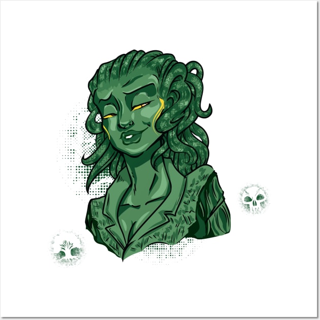 Vraska, Green Mage for White Wall Art by EverTomorrow